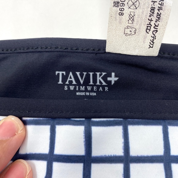 Tavik Womens Antic Moderate Swim Bottom ONLY in Grid Blue Black White La… - Picture 5 of 8